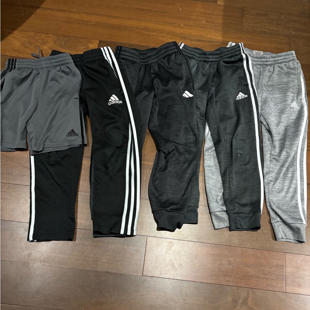 Adidas Set of 6 - Size 8 pants and shorts bundle